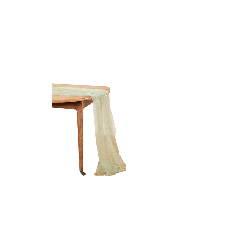 CH.TABLE VOILAGE VERT DE GRIS