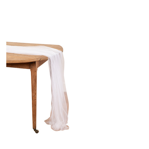 CH.TABLE VOILAGE BLANC