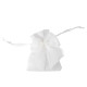 4 POCHONS COTON BLANC + NOEUD