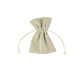 4 POCHONS TISSU COTELE VERT DE GRIS