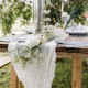 CH.TABLE CHEESECLOTH BLANC