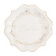 8 ASSIETTES BAPTEME CREME/OR