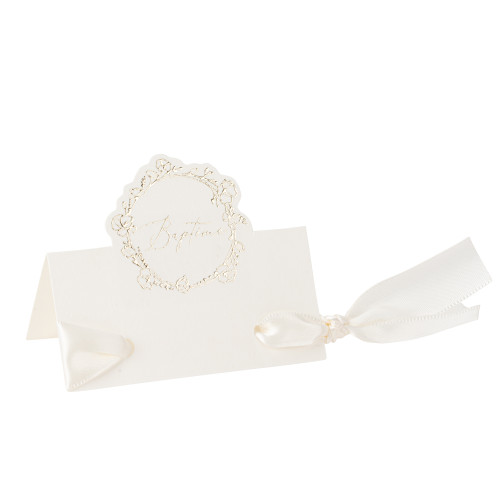 10 MARQUE-PLACES BAPTEME CREME