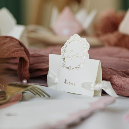 10 MARQUE-PLACES BAPTEME CREME