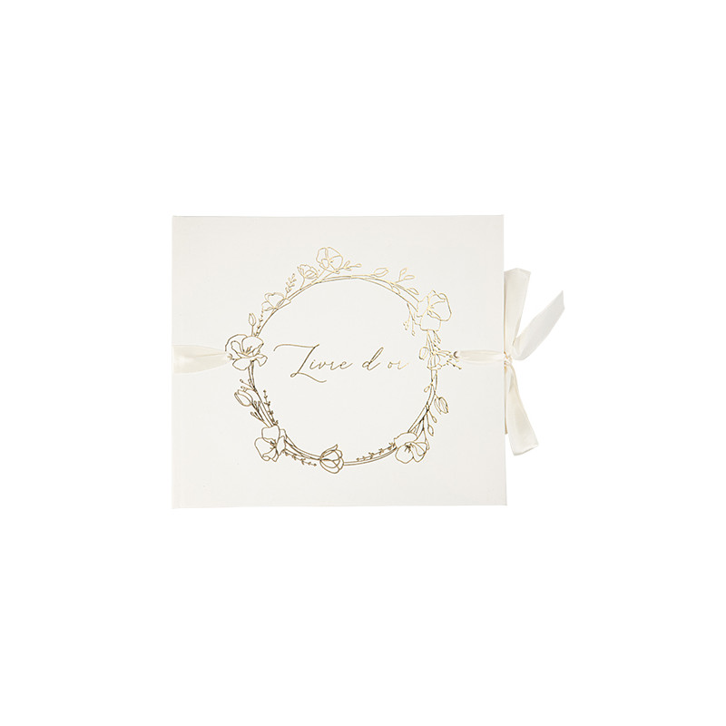 LIVRE D OR BAPTEME CREME OR