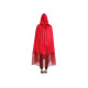 CAPE VELOURS ET DENTELLE BDX