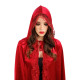 CAPE VELOURS ET DENTELLE BDX