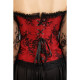 CORSET MANCHES DENTELLE RGE L