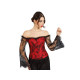 CORSET MANCHES DENTELLE RGE M