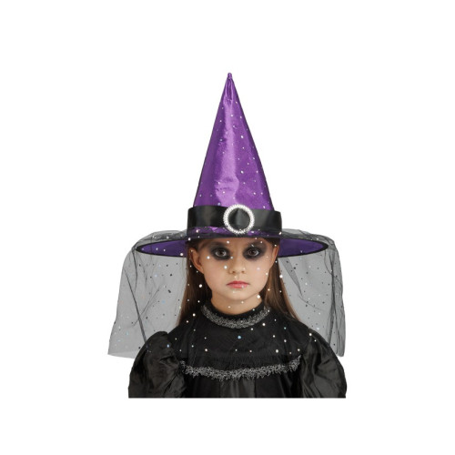 CHAPEAU DE SORCIERE VIOLET ENFANT