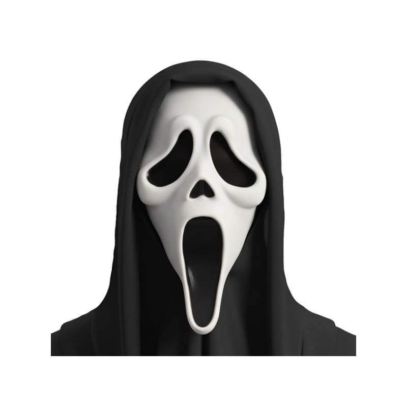 MASQUE GHOST FACE AVEC CAPUCHE