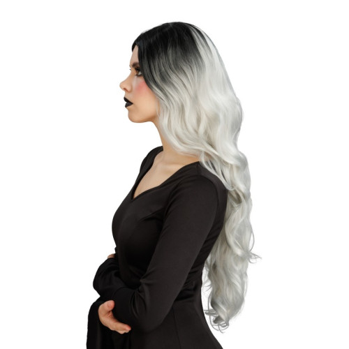 PERRUQUE SORCIERE GRIS OMBRE