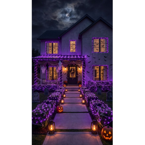 GUIRLANDE 100 LED VIOLET 10M