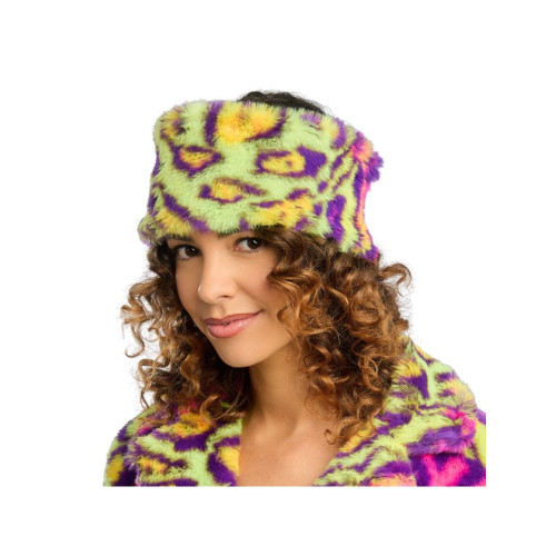 BANDEAU FOURRURE IMPRIME NEON