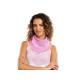 BANDANA A FRANGES ROSE PASTEL