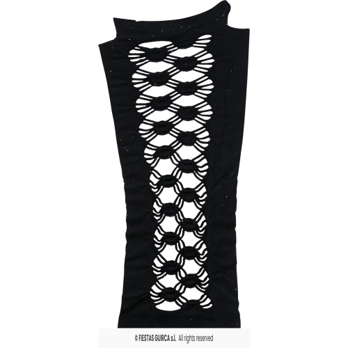 GANTS GOTHIQUES NOIRS, 23 CM