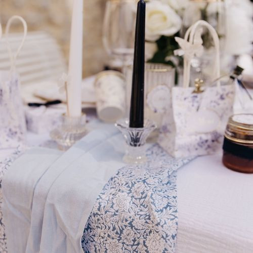CH. TABLE TOILE JOUY BLEU PASTEL