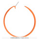BOUCLES D OREILLES CREOLES ORANGE