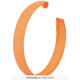 BOUCLES D OREILLES CREOLES ORANGE