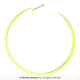 BOUCLES D OREILLES CREOLES JAUNE
