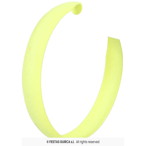 BOUCLES D OREILLES CREOLES JAUNE