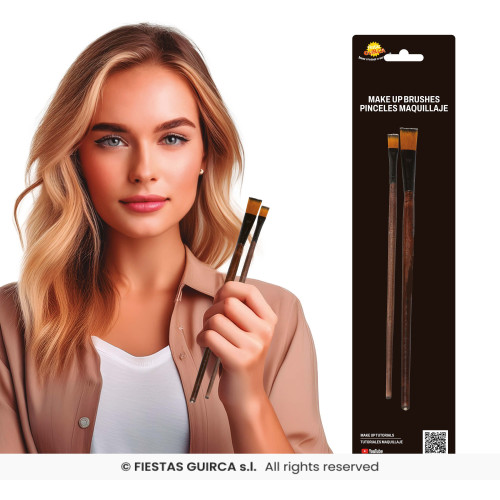 KIT 2 PINCEAUX MAQUILLAGE