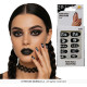 12 ONGLES PUNK AVEC COLLE
