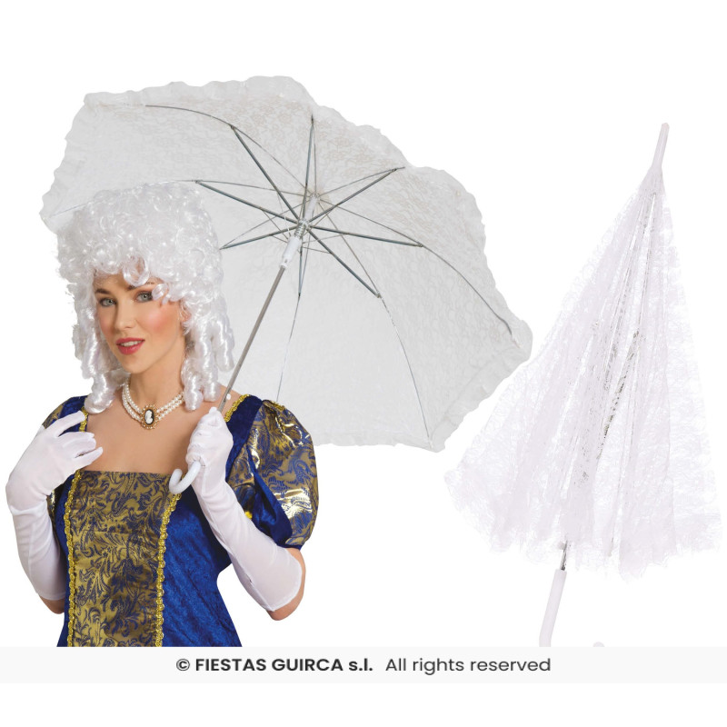 OMBRELLES DENTELLE BLANCHE