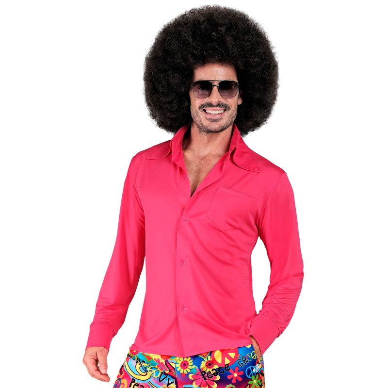 CHEMISE HOMME 70S ROSE XXL