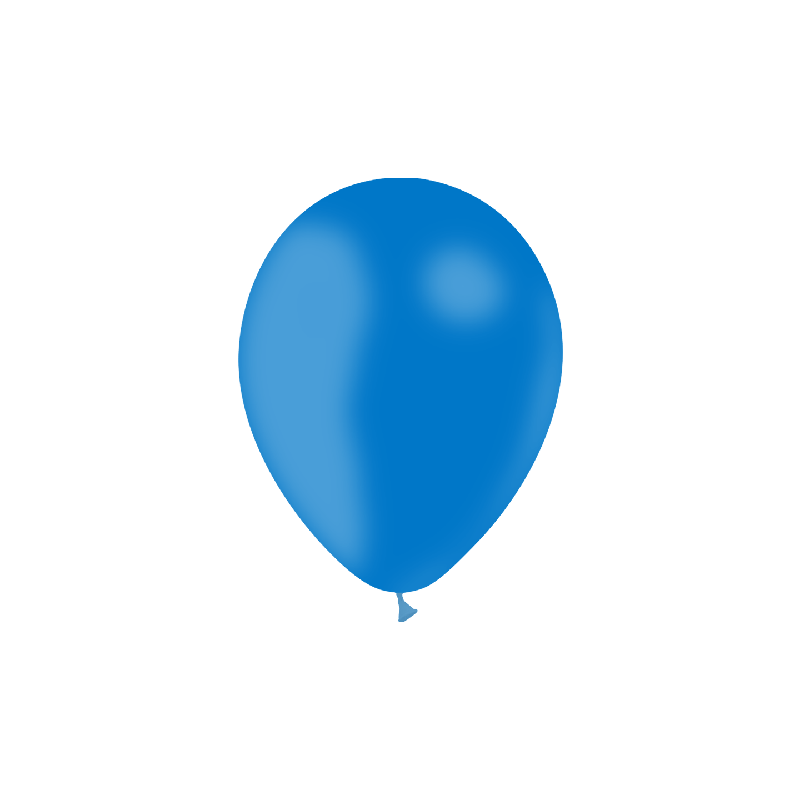 25 BALLONS 13CM BLEU ROI