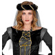 COUVRE CHEF MEDIEVAL VOILE NOIR