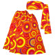 SET ANNEES 70 BANDEAU & JAMBIERE