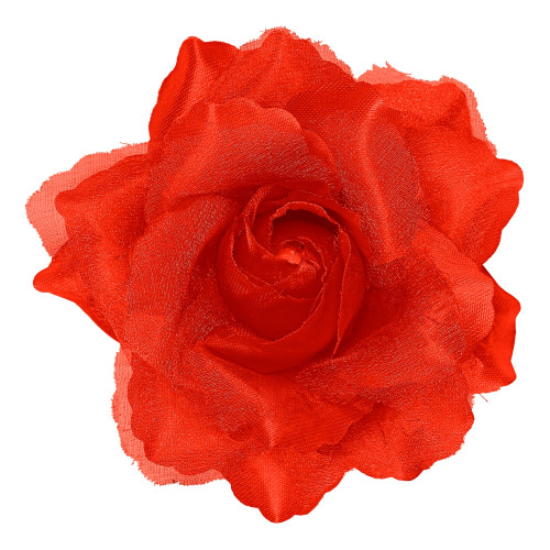CLIP CHEVEUX ROSE ROUGE