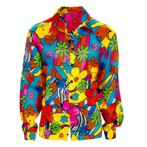 CHEMISE A FLEURS XL