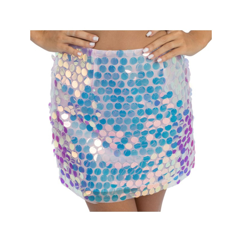 JUPE ROSE SEQUINS IRISES S