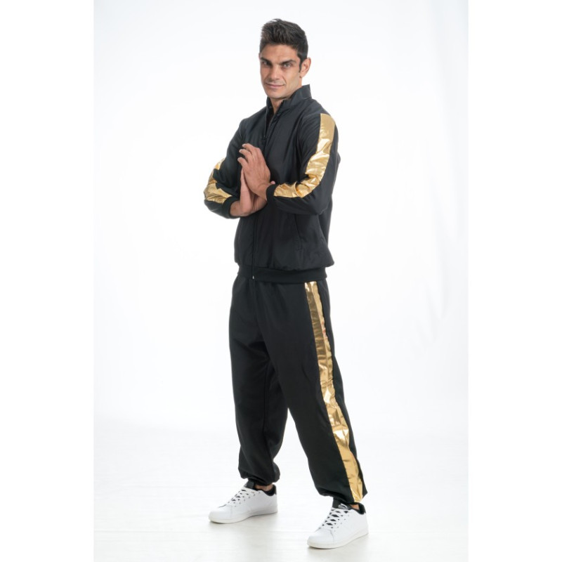 ENSEMBLE RAPPEUR NOIR ET OR M