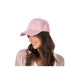 CASQUETTE ROSEE AVEC STRASS