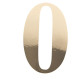 STICKER CHIFFRE 0 OR 15CM