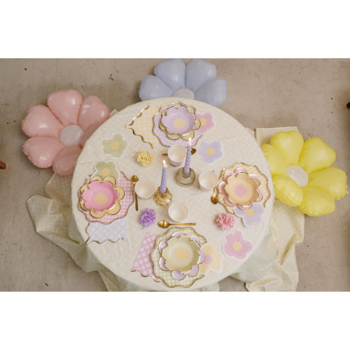 3 BALLONS FLEUR 55CM
