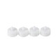 4 BOUGIES CHAUFFE PLAT LED BLANC