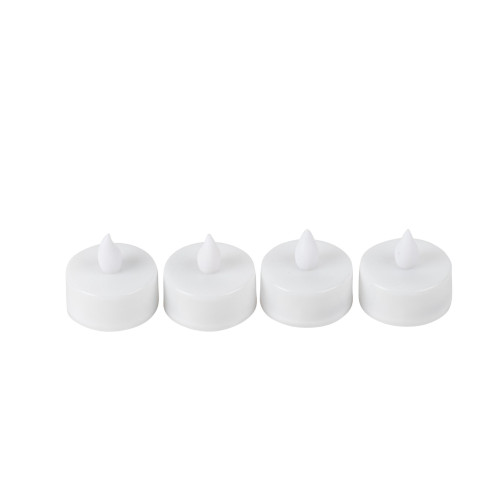 4 BOUGIES CHAUFFE PLAT LED BLANC