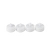 4 BOUGIES CHAUFFE PLAT LED BLANC