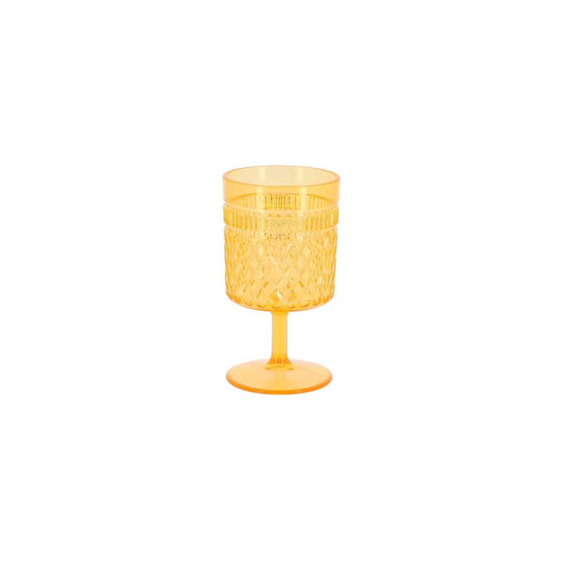 VERRE A PIED ORANGE 270ML