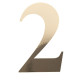 STICKER CHIFFRE 2 OR 15CM