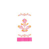 16 SERVIETTES FRANGES PINK/FRAMBOISE