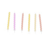 6 BOUGIES TORSADEES DEGRADE