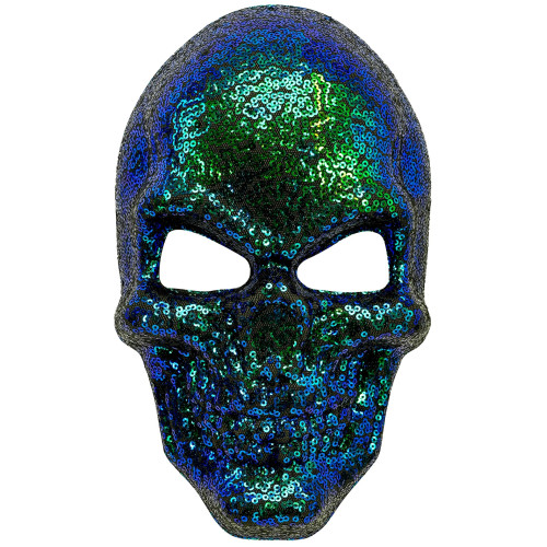 MASQUE TETE DE MORT PAILLETTES