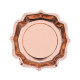 10 ASSIETTES FESTONNEES BRILLANTE ROSE GOLD