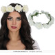 COURONNE DE ROSES BLANCHES