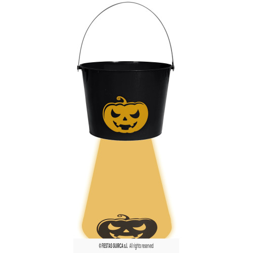 SEAU HALLOWEEN NOIR LUMIERE